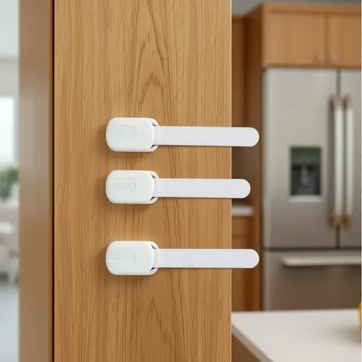 跨境儿童安全锁冰箱锁柜门儿童锁扣防宝宝婴儿防护抽屉锁防开