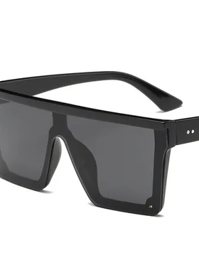 同款方形墨镜太阳镜男士女士新款复古欧美时尚连体眼镜风镜潮