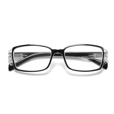 不起雾老花时尚男女亚克力弹簧架高清大框PC老花镜复古经典玻璃