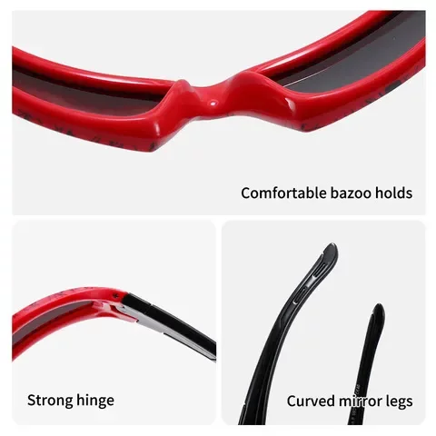 骑行男太阳眼镜硅胶墨镜太阳镜女童运动S805-A偏光儿童户外