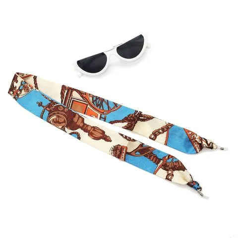 眼镜链直销亚马逊防丢链丝巾丝带挂脖防滑眼镜绳老花欧美潮流