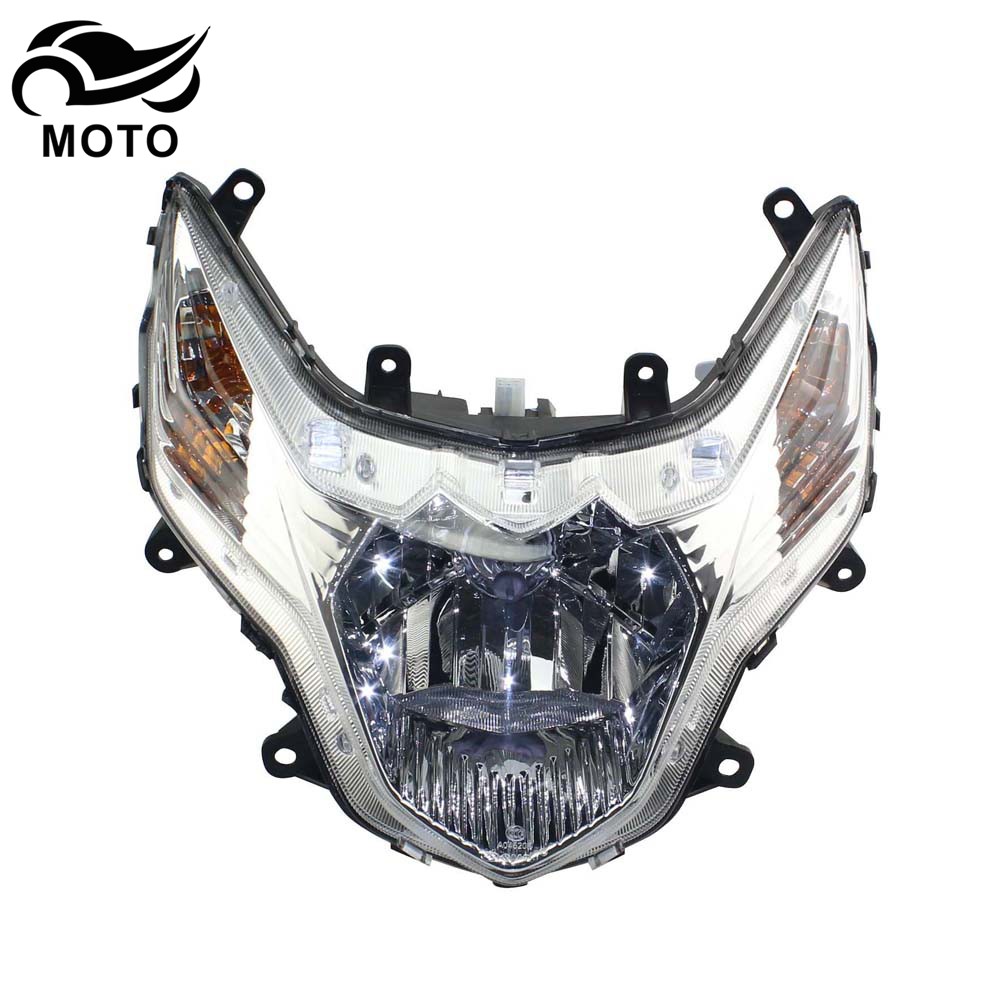 适用豪爵VN100/HJ100T-6/6A踏板车摩托配件前照灯大灯前转向灯