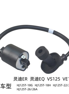 适用VS/VE125灵迪EQ/ER原装高压包HJ125T-18G/18H/22A/26点火线圈