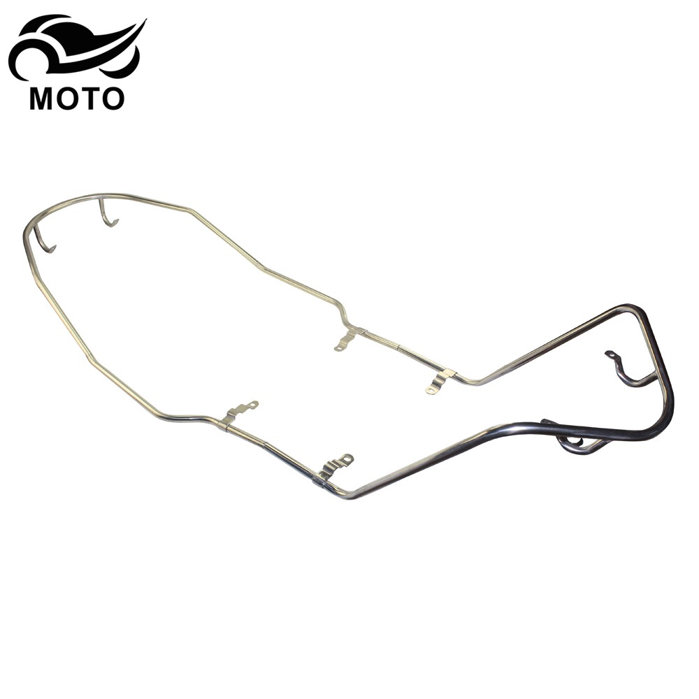 适用豪爵VN100前后护杠HJ100T-6/6A踏板车不锈钢保险杠防撞护栏