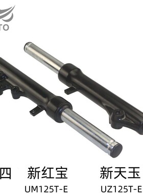 适用豪爵国四新红宝UM125T-E新天玉UZ125T-E原装前减震前避震前叉