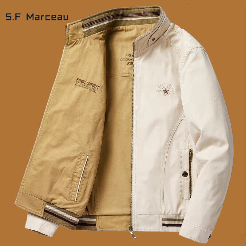 S.F Marceau~米兰时尚~高端品质~给你不一样的品味简约搭配夹克男