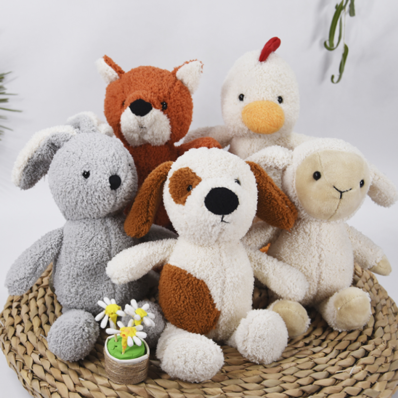 小兔鸡羊狗毛绒玩具公仔pp棉