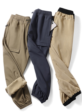 WarmWaterproof Pants MenWomen Winter Fleece Trousers Outdoor