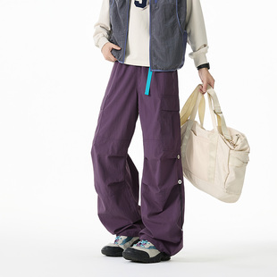 Loose Paratrooper Straight-leg Trousers Waterproof Pants Men