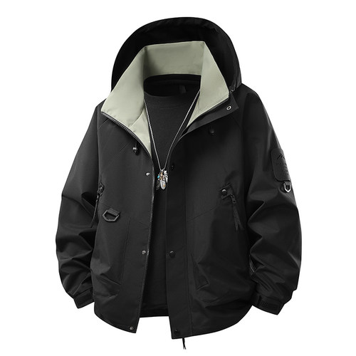 男夹克户外工装外套冲锋衣登山服