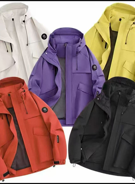 夹克冲锋衣 Windproof Jacket Men Women Waterproof Windbreaker