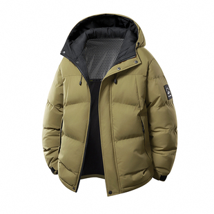 winter Warm Hooded Puffer Jacket Windproof coat Man Clothing
