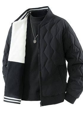 winter fleece padded jacket puffer men windproof ThermalCoat