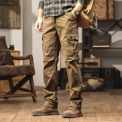 休闲裤美式复古户外运动大码工装