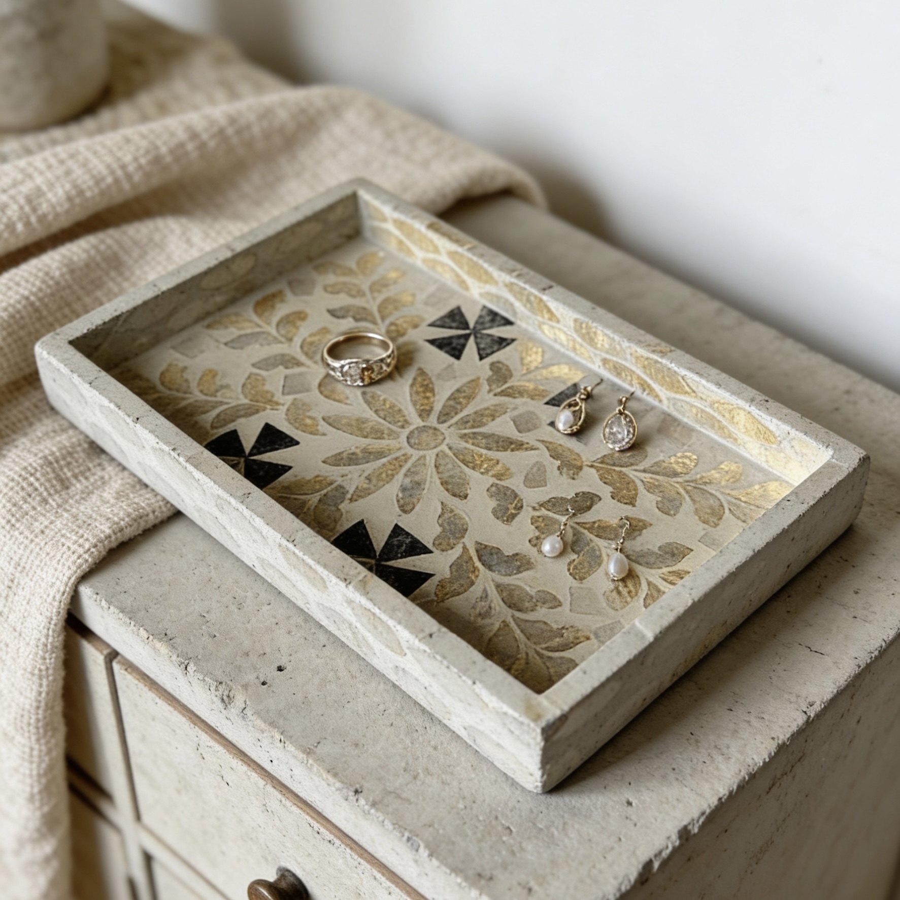 北欧风天然贝壳托盘家用长方形茶盘茶几收纳盘床头柜梳妆台首饰盘,家居饰品,香薰托盘,淘宝优惠券,粉丝福利购,淘宝优惠卷