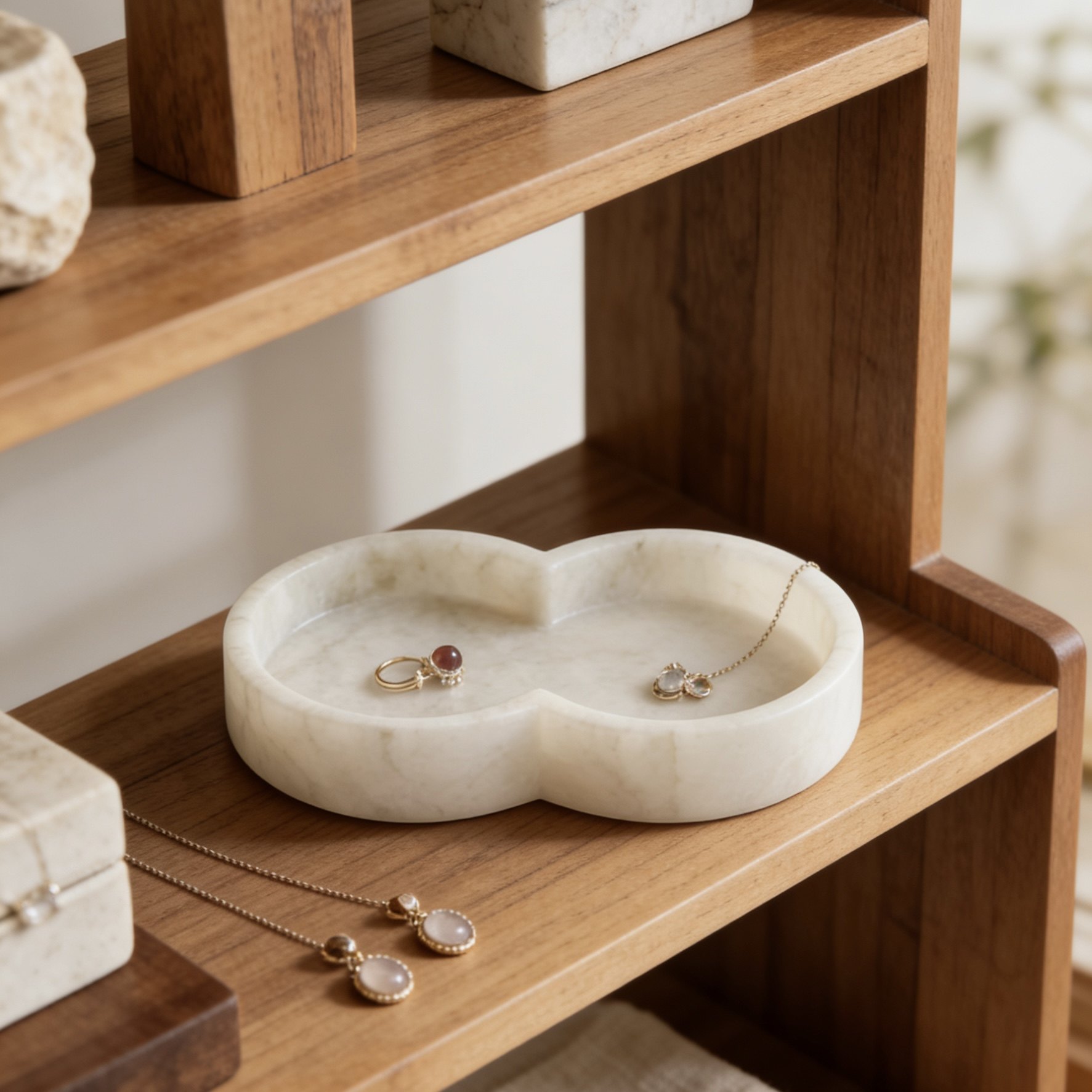 新中式复古首饰盒收纳盒家用梳妆小饰品盒女生房间卧室内桌面摆放,家居饰品,香薰托盘,淘宝优惠券,粉丝福利购,淘宝优惠卷