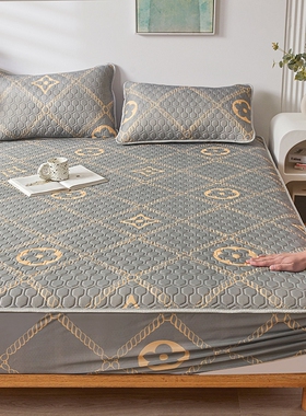 泰国乳胶凉席三件套夏季冰丝床笠款空调席宿舍家用床笠可折叠床罩