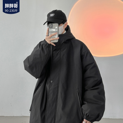胖胖哥机能风冲锋衣棉服男