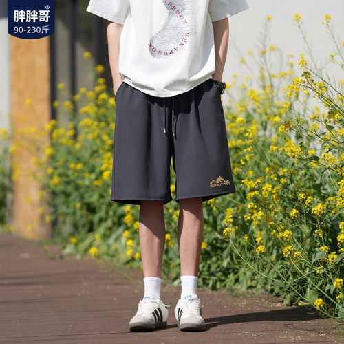 胖胖哥速干冰丝大码五分短裤