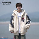 青少年宽松加厚棉衣男生冬装 大码 棉服 新款 胖胖哥羊羔绒外套男冬季