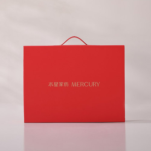 水星家纺婚庆包装被子四件套枕头套件礼盒大红色陪嫁用品喜庆包装