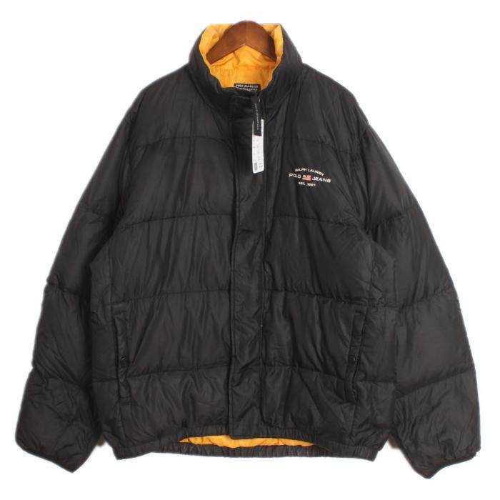 vintage古着欧美街头潮牌 冬季纯色御寒户外厚实保暖羽绒服外套