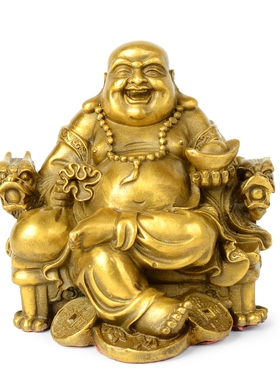 纯铜弥勒菩萨神像笑佛大肚佛