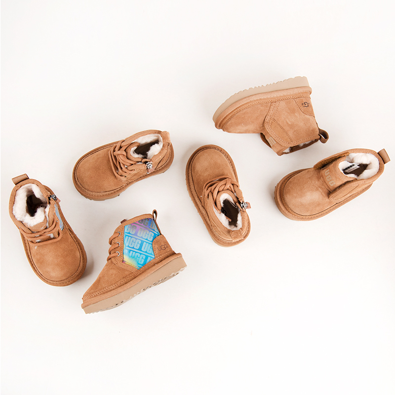 儿童雪地靴UGG羊毛保暖防污防水