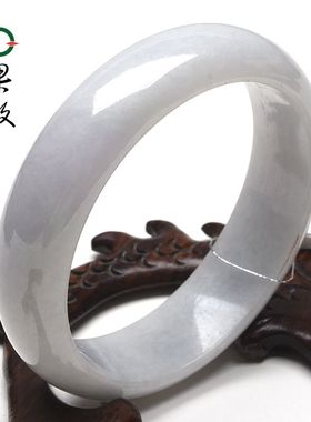 X26835果敢翡翠 59.5翡翠手镯玉镯玉手镯缅甸A货玉石手镯玉镯子