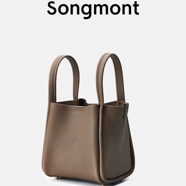 真皮女包菜篮子包头层牛皮大容量手提包水桶包单肩斜挎包通勤包