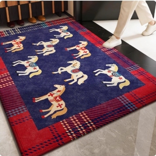 高级感入户门地垫进门防滑垫2026新款马年脚垫子玄关加厚入户地毯
