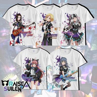 bang dream周边raise a suilen动漫短袖t恤衣服cos二次元来图定制