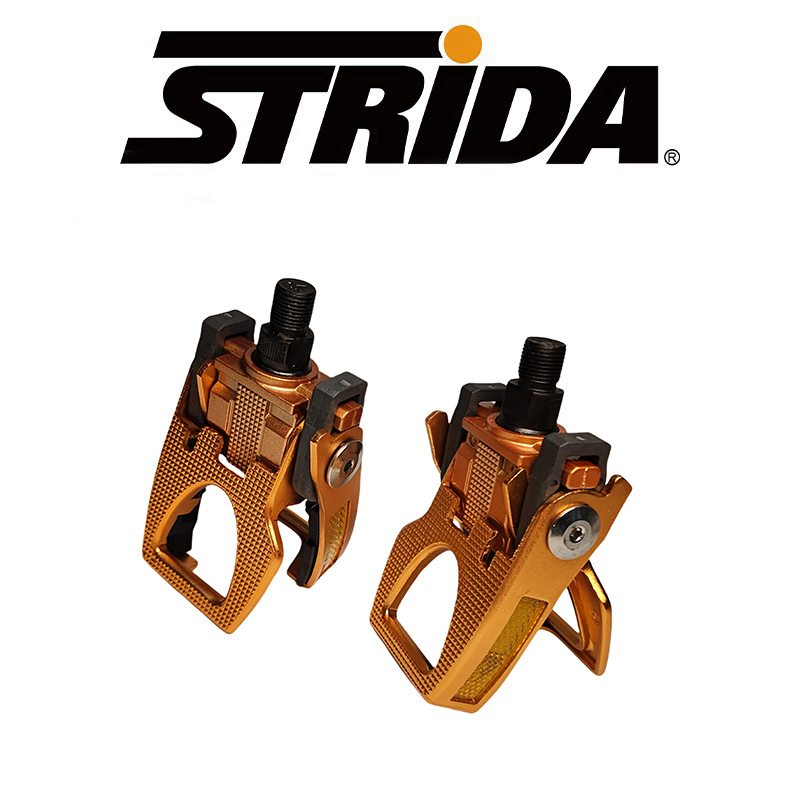 英国 STRiDA 折叠自行车改装零配件铝合金防滑双边折叠玫瑰金踏板