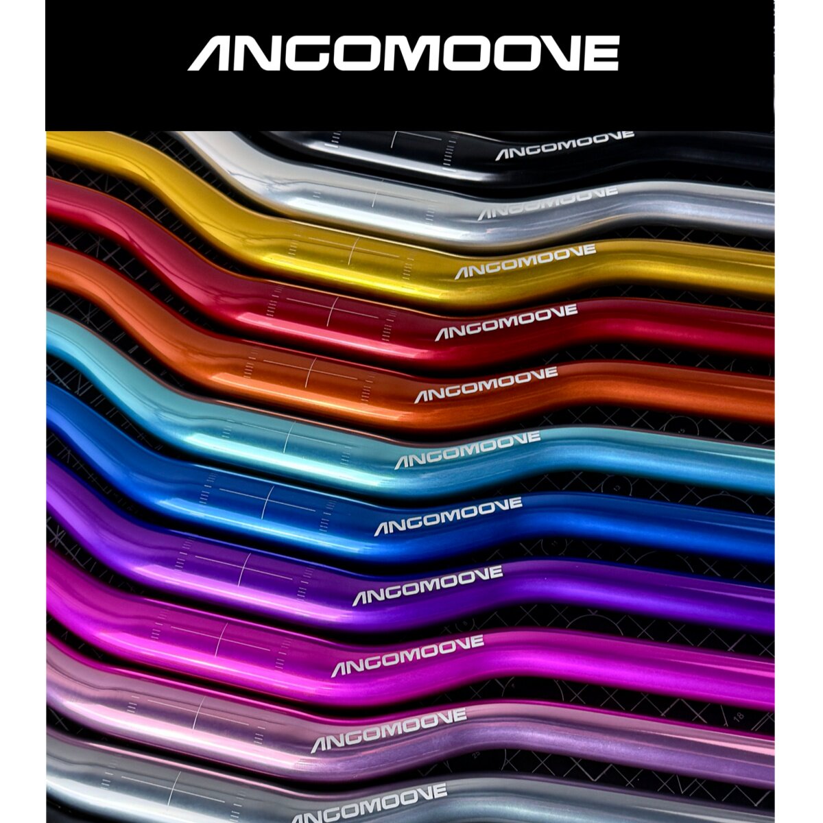 台湾品牌ANGOOMOVE 小布改装P/T/GLine山地车通用31.8铝合金车把