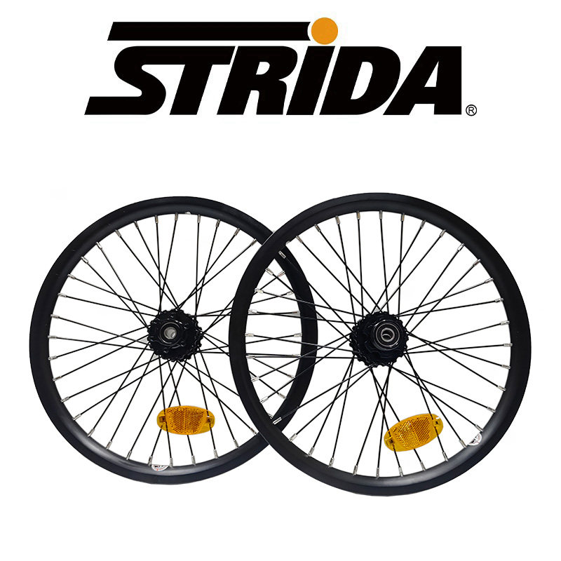 英国 STRiDA 折叠自行车改装零配件 18寸SX 专用36孔碟刹钢丝轮组