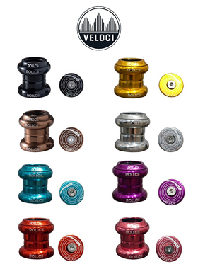 台湾VELOCI ROLLCii HEADSET EC34 公路死飞自行车34mm外置头碗组