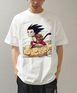 DRAGON BALL Sun WuKong动漫卡通龙珠短袖T恤男 纯棉打底衫tee