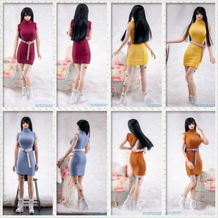 六道工坊LIFS22CL06 1/6 女兵人 包臀时尚高领毛衣腰带套装 现货