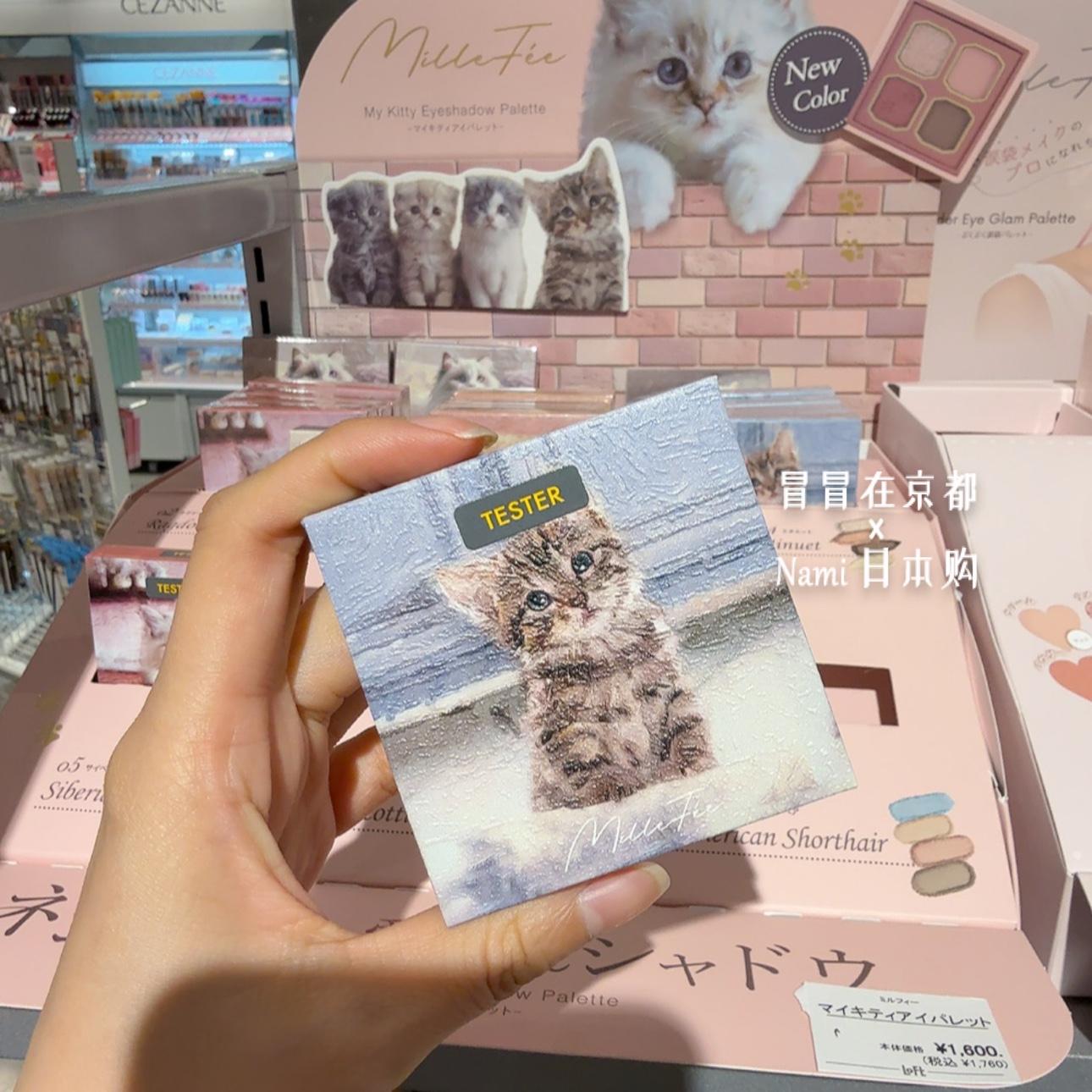没人不爱小猫咪!日本 millefee 猫咪软糯四色眼影 2025春季新色