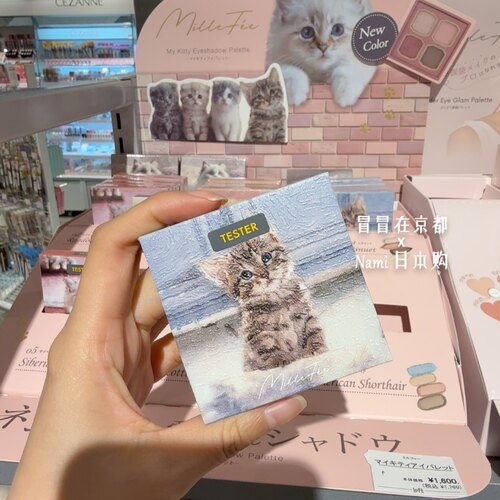 没人不爱小猫咪！日本 millefee 猫咪软糯四色眼影 2025春季新色