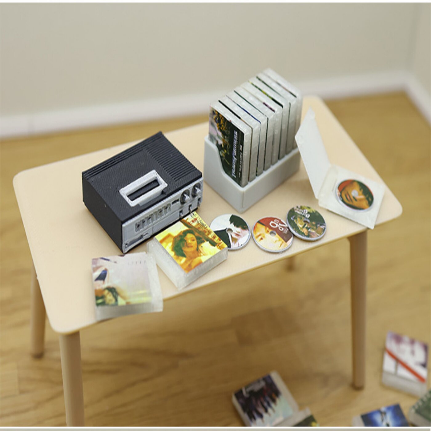 微缩场景摆件娃娃屋装饰配件迷你CD唱片复古碟片电影CD音乐小道具