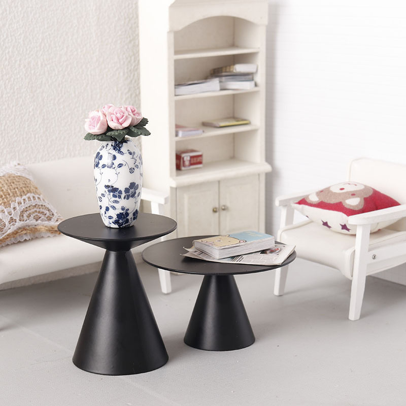 dollhouse微缩食玩ob11模型黑色铁艺圆茶几茶台迷你家具1:12分,玩具/童车/益智/积木/模型,家居/生活场景,淘宝优惠券,粉丝福利购,淘宝优惠卷