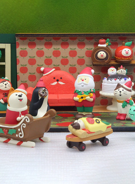 日式风圣诞老人礼物小摆件