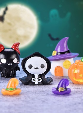 万圣节小摆件吸血鬼蝙蝠房子装饰