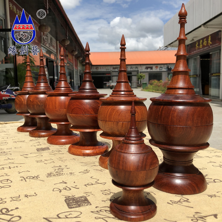 红木收纳罐一物一图缅甸花梨摆件