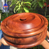 缅花梨红木大果盆实木质中式 家用整木收纳干果盒特大号精美聚宝盆