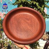 红木天然原木储物干果盘子缅甸花梨木3540收纳盆v瑕疵特价 摆件