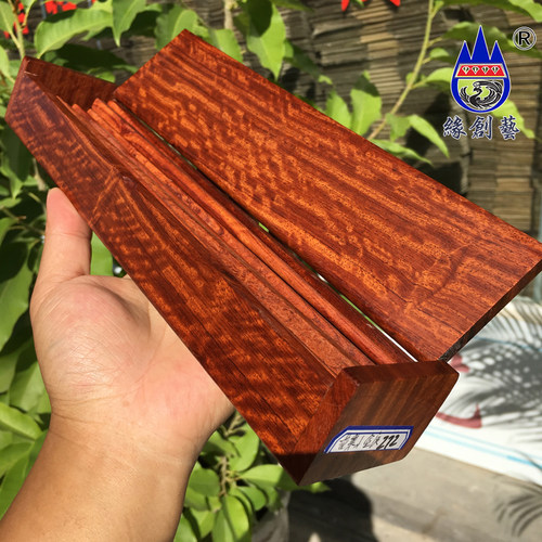 红木筷子缅甸花梨精品水波纹餐具