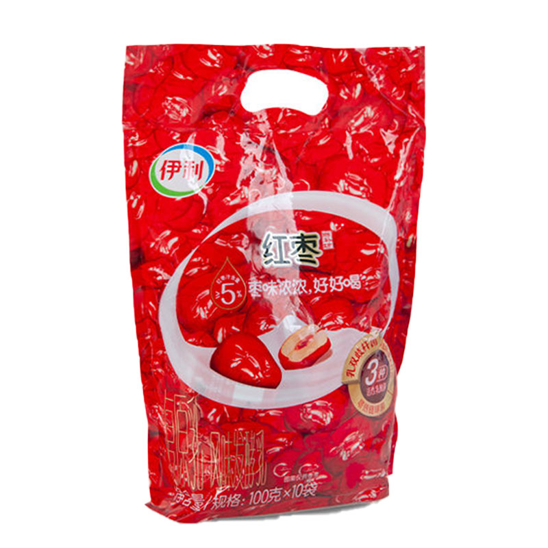 伊利红枣酸奶大包100g*20/10袋尚补坊酸牛奶低温风味发酵乳