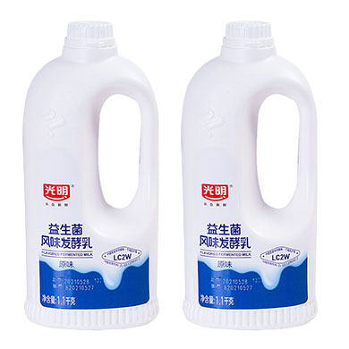光明原味畅优酸奶1.1kgx2/1桶